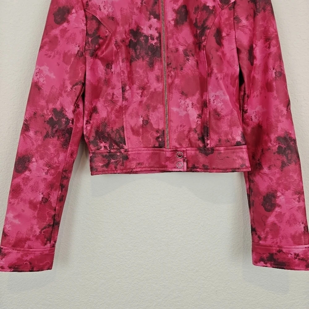 I.AM.GIA $365 womens Reika Jacket Pink Faux Leather Zip Front Size XS Women's - Picture 10 of 16